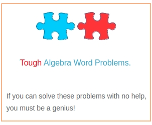 100 hard word problems in algebra