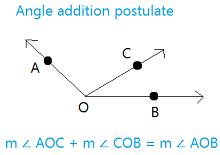 angle addition postulate definition geometry quizlet