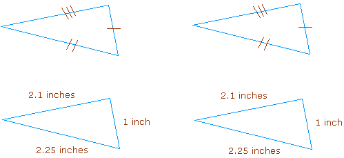 Congruent triangles BY SSS