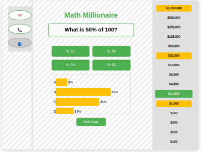 Math millionaire