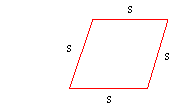 Rhombus with side s